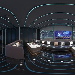 现代KTV_左上包间全景