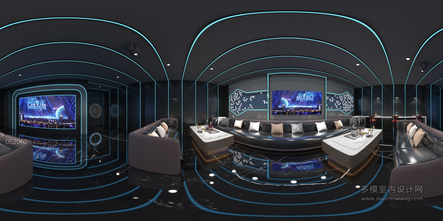 现代KTV_左上包间全景