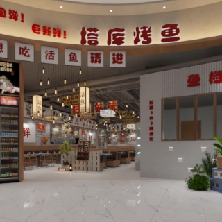 现代餐饮店