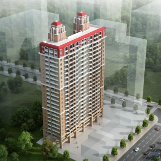 简欧住宅鸟瞰