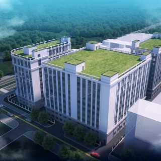 建筑立面鸟瞰