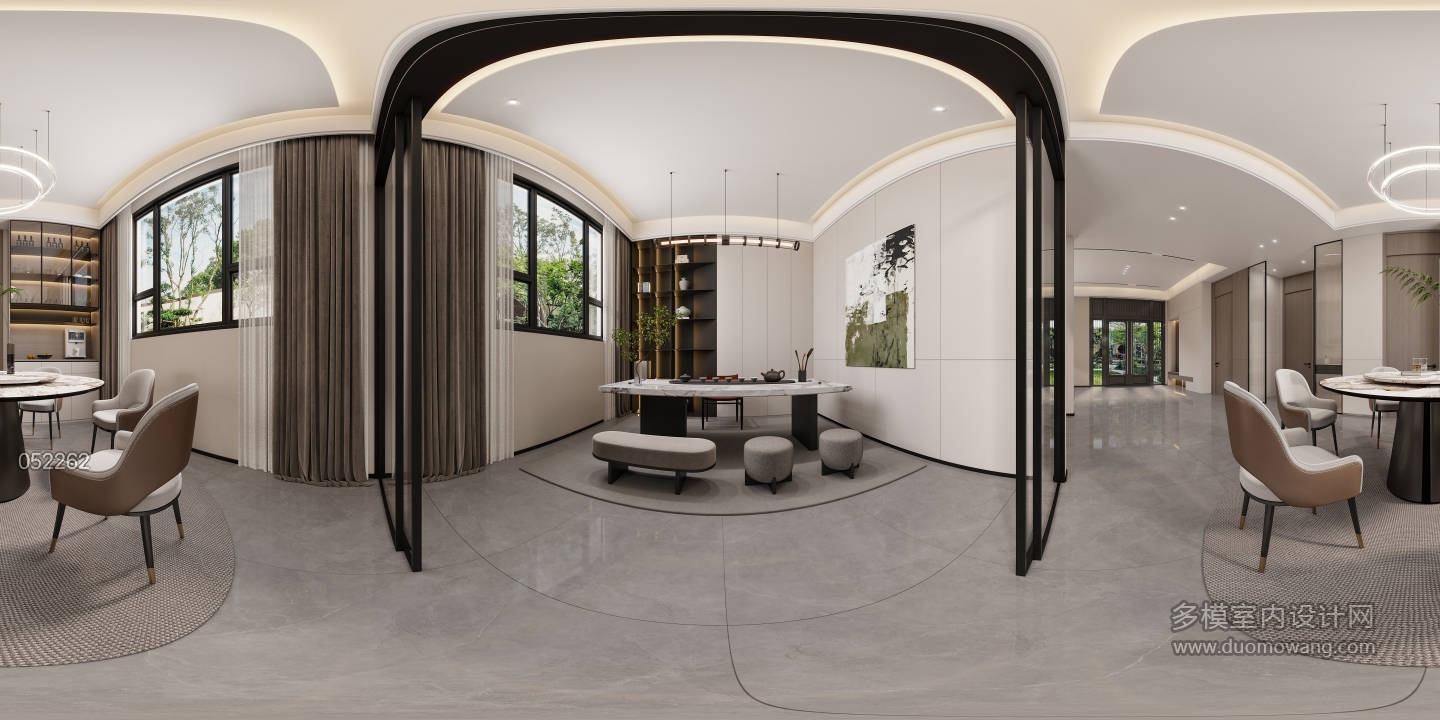 现代餐厅-全景