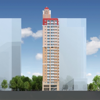 简欧住宅西立面