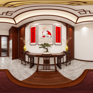 中式中堂全景