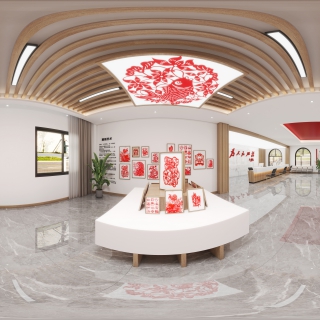 剪纸展示区