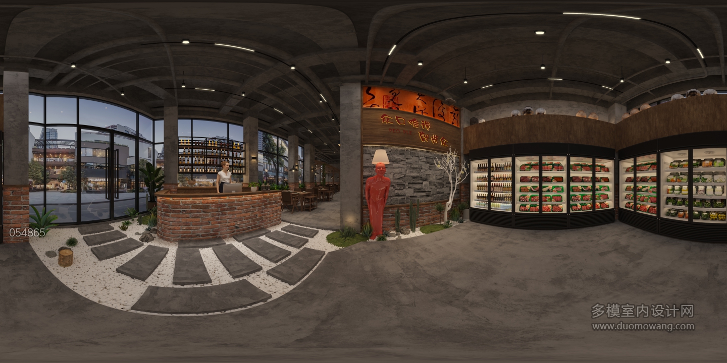 工业风烤肉店