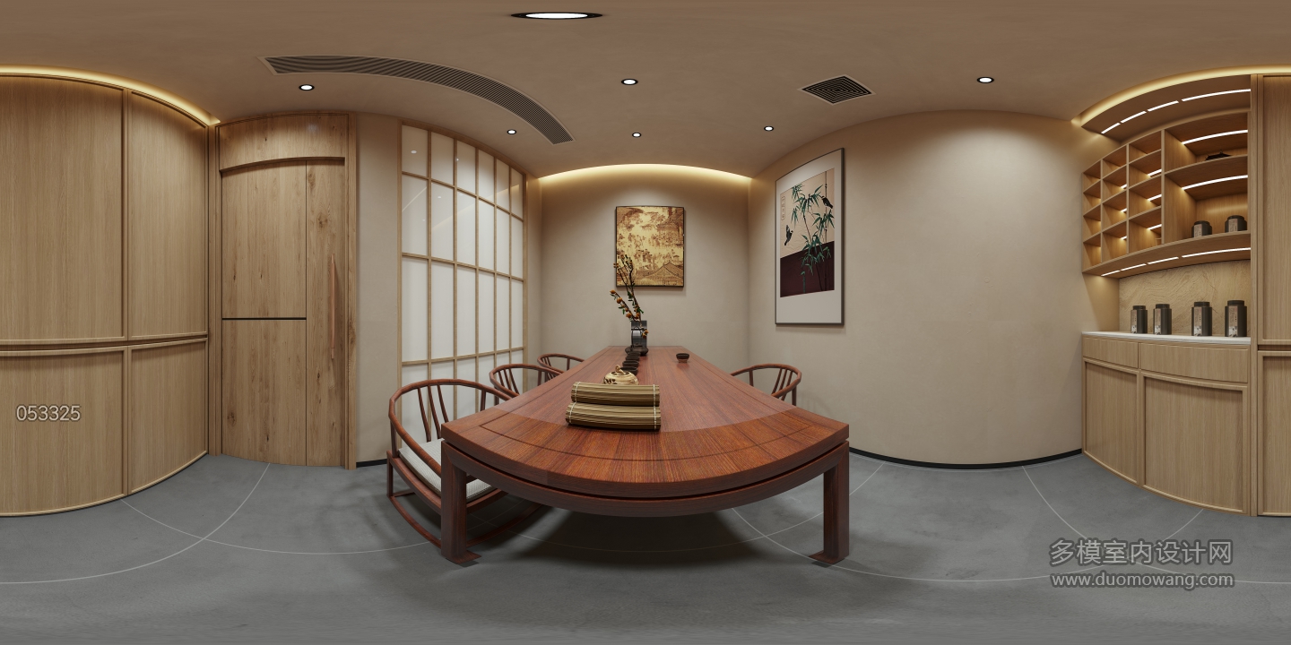 新中式茶室6全景