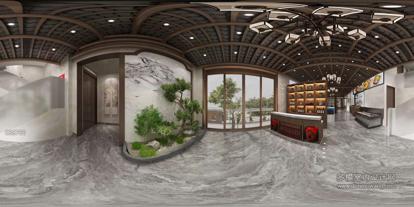 新中式餐厅1F大厅 (1)