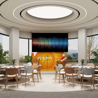 现代食堂路演区