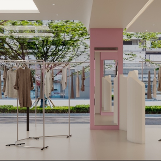 现代服装店特写B