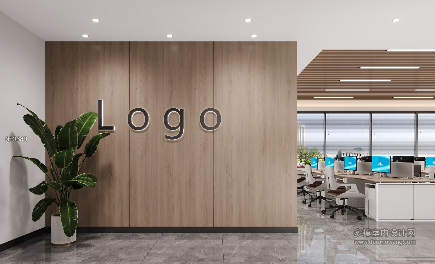 现代logo墙