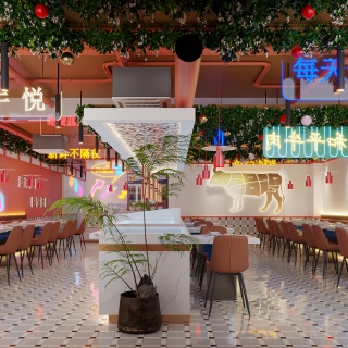 现代火锅店二楼1