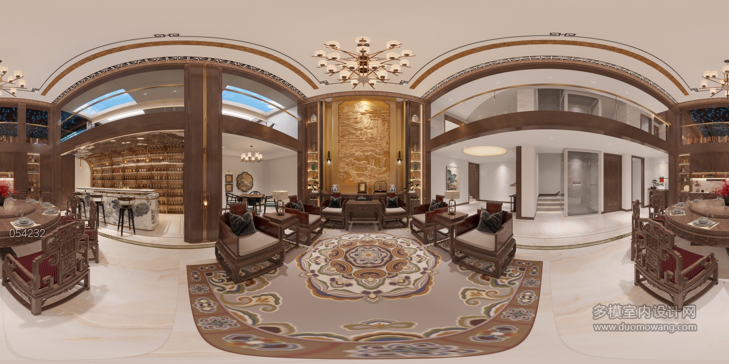 新中式中堂餐厅360