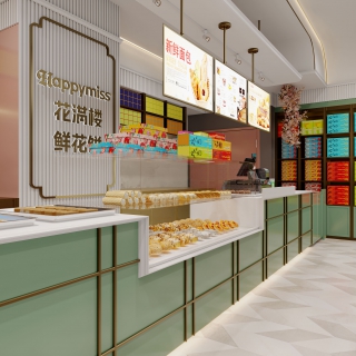 新中式展柜静态