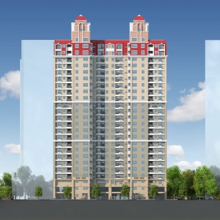 简欧住宅北立面