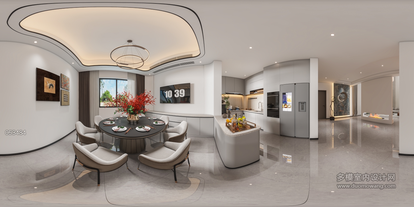 现代一楼餐厅360