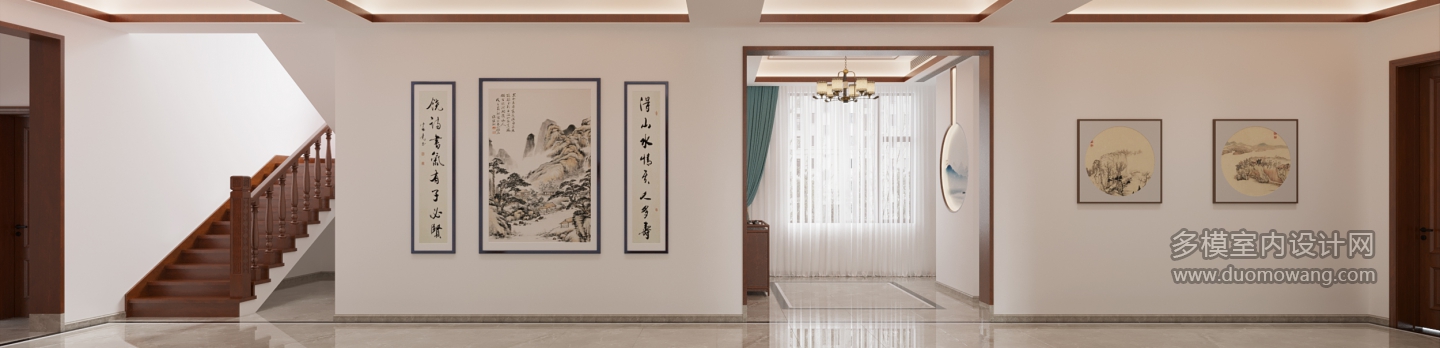 新中式一楼过廊