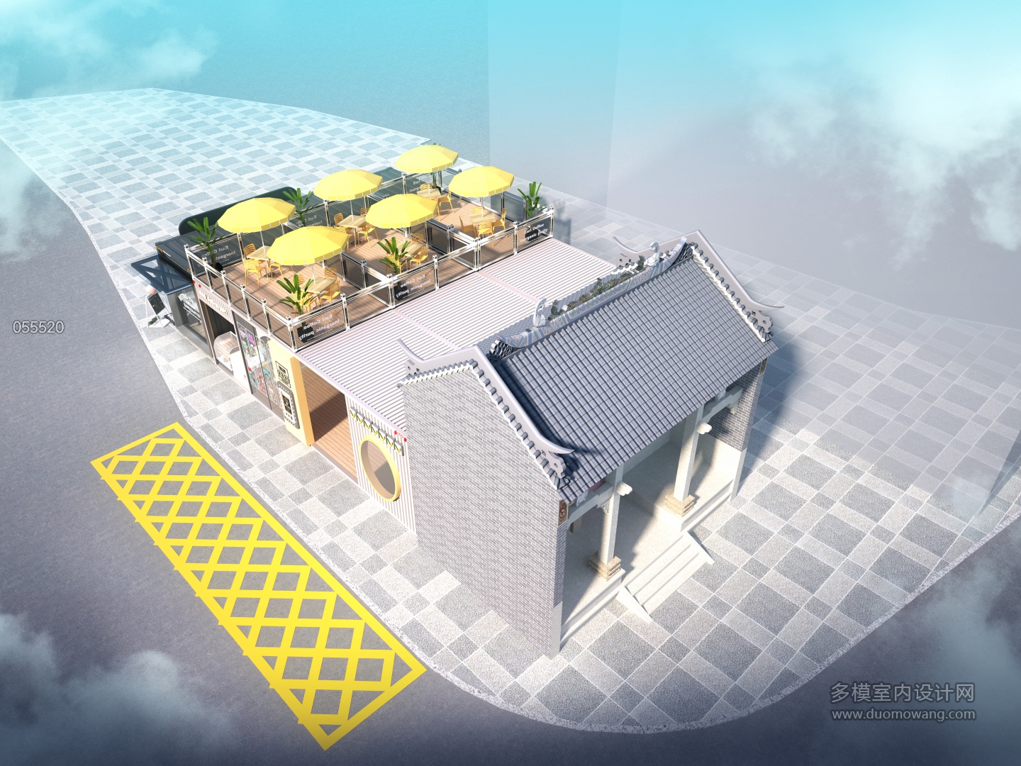 古建鸟瞰