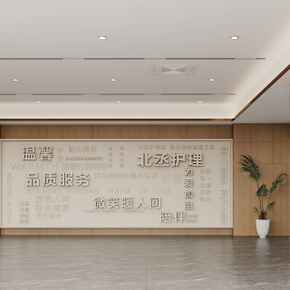 现代大厅_进门背景