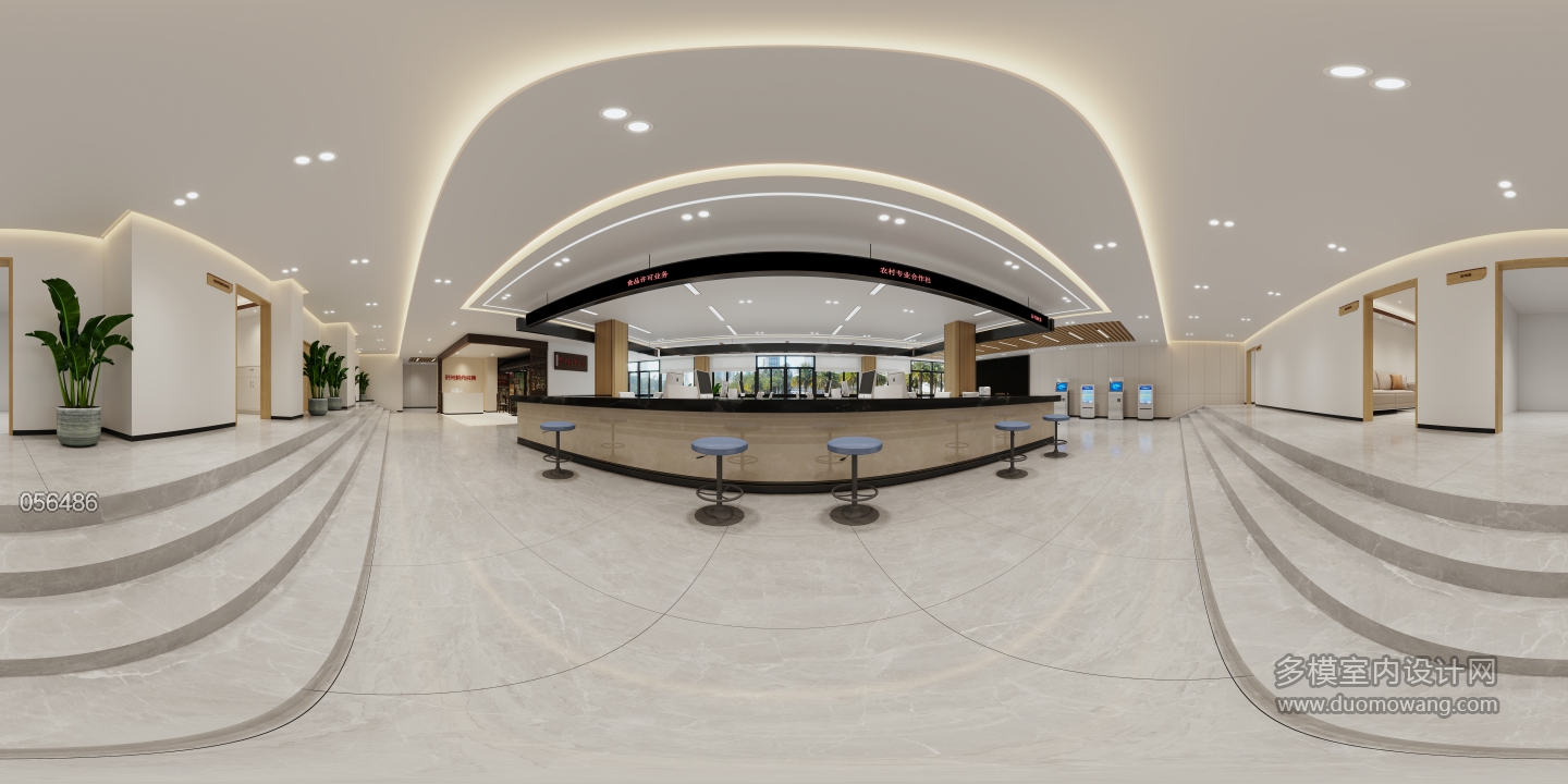 现代社区一楼业务办理区全景2