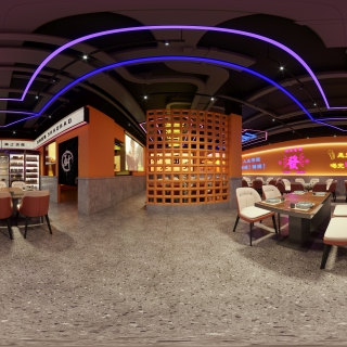 现代烧烤店全景