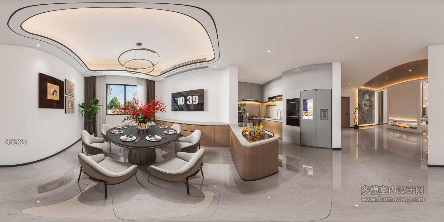 现代一楼餐厅360