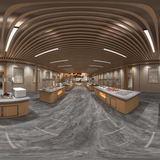 现代自助餐台360