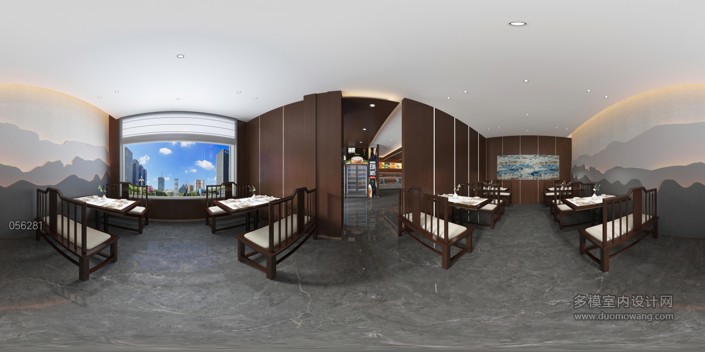 新中式酒店大厅全景-2 (1)