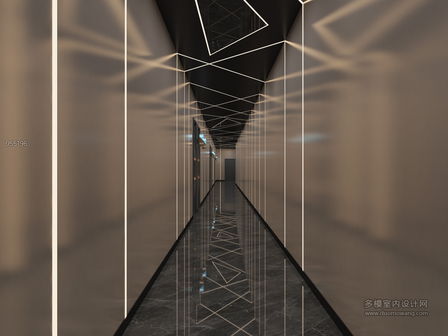 现代包厢过道