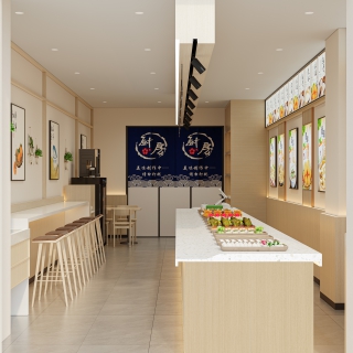 原木风早餐店