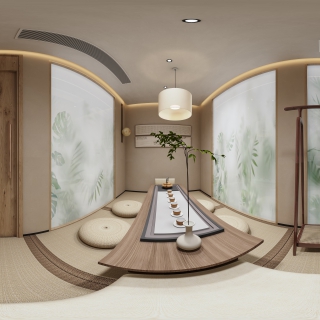 新中式茶室5全景
