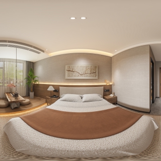 现代大床房360