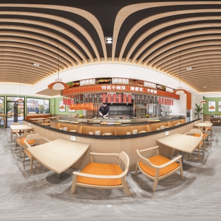 现代餐饮店360