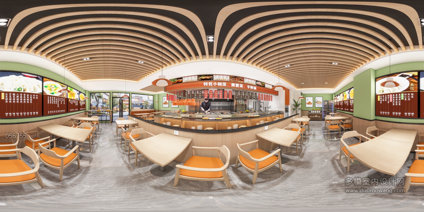 现代餐饮店360
