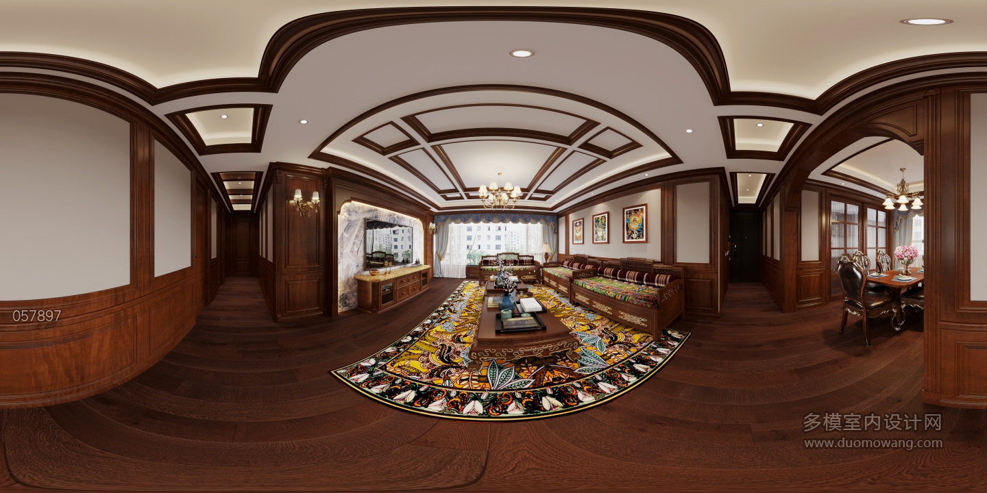 1美式客餐厅全景