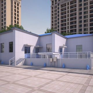 建筑方案1透视