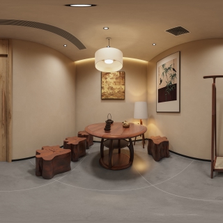 新中式茶室6全景