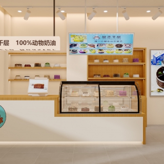 现代蛋糕店特写D