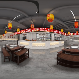 工业风火锅店