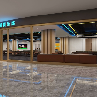 现代台球厅门头1 (1)
