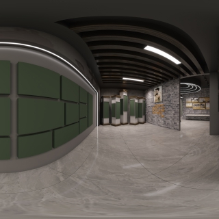 现代社区三楼展厅南下馆全景