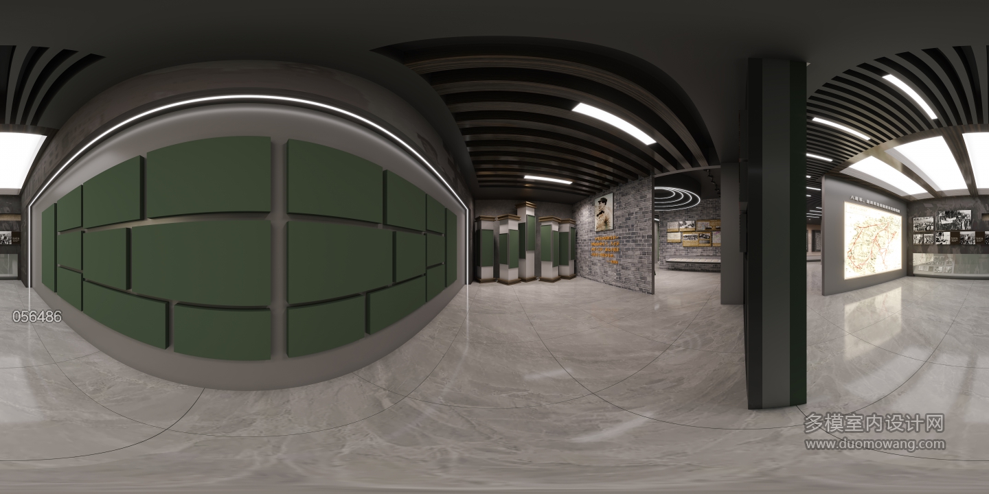 现代社区三楼展厅南下馆全景
