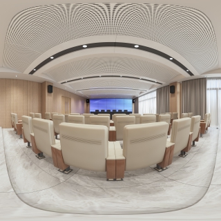 现代社区二楼党员教育中心全景