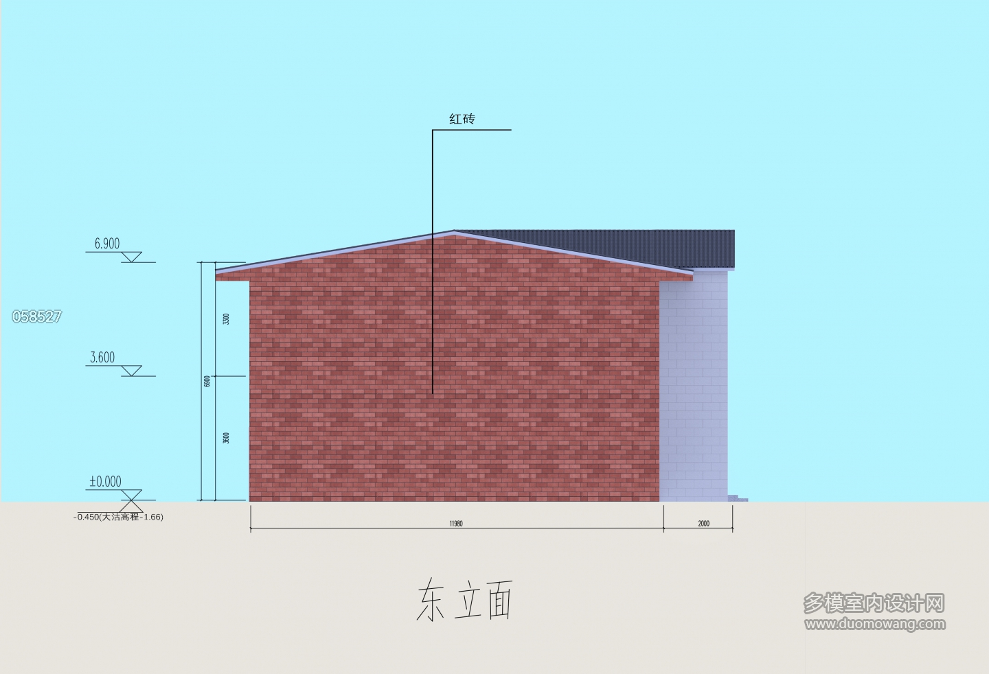 袁连喜自建房左立面