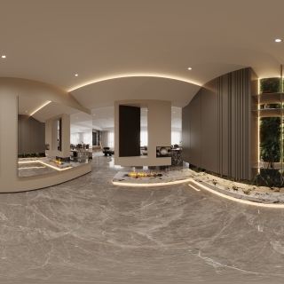 现代入户玄关全景