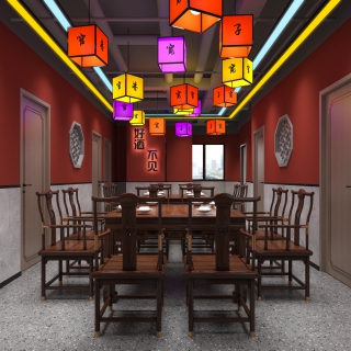 工业风烧烤店