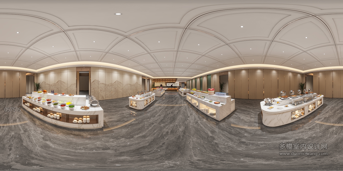 现代自助餐台360