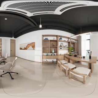 现代总经理办公室全景