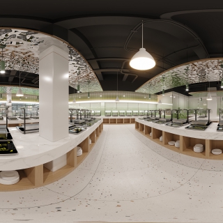 食堂1_智慧自助餐厅全景