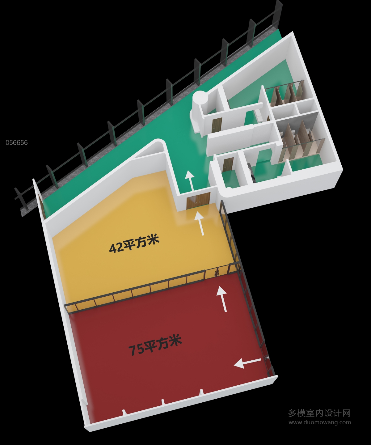 现代一楼鸟瞰